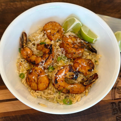 Spicy Citrus Orzo With Gulf Shrimp and Scallops