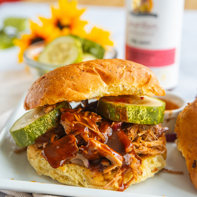 Strawberry Chipotle Pulled Pork Sammy