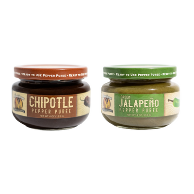 Fan Favorite Bundle Pack - Chipotle and Jalapeño Pepper Purees from Louisiana Pepper Exchange
