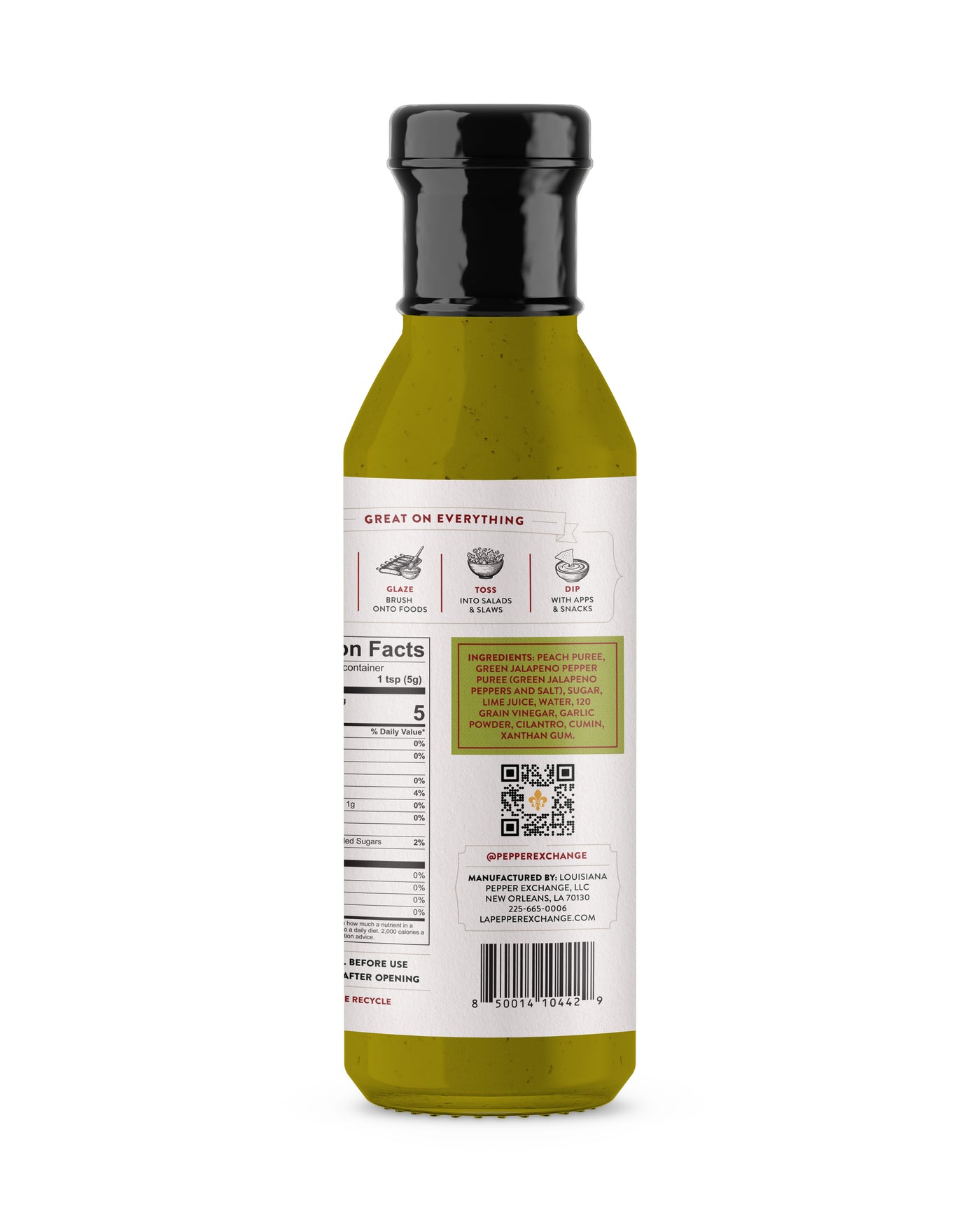 Jalapeño Peach Lime Hot Sauce from Louisiana Pepper Exchange - LIMITED RELEASE