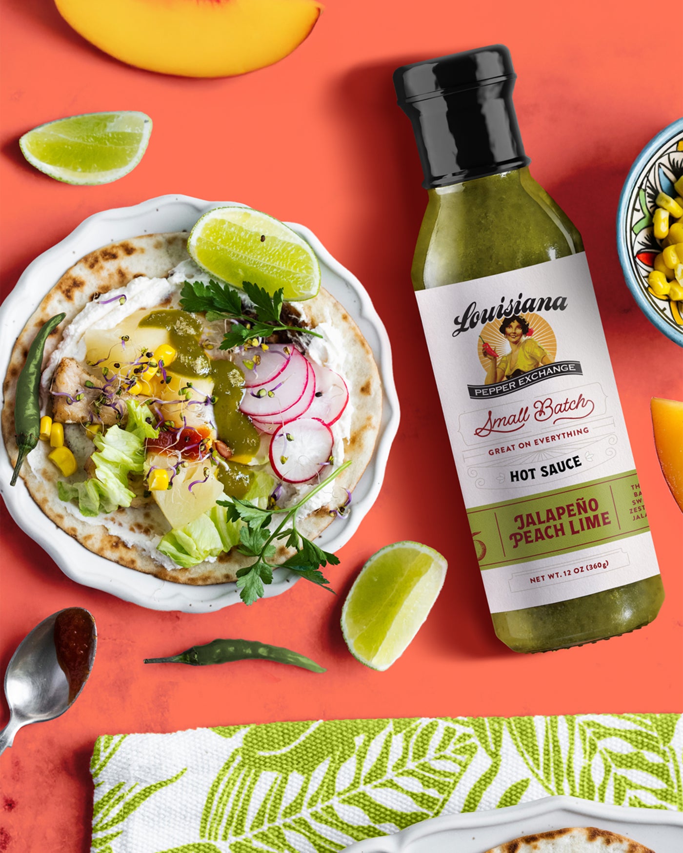 Jalapeño Peach Lime Hot Sauce from Louisiana Pepper Exchange - LIMITED RELEASE