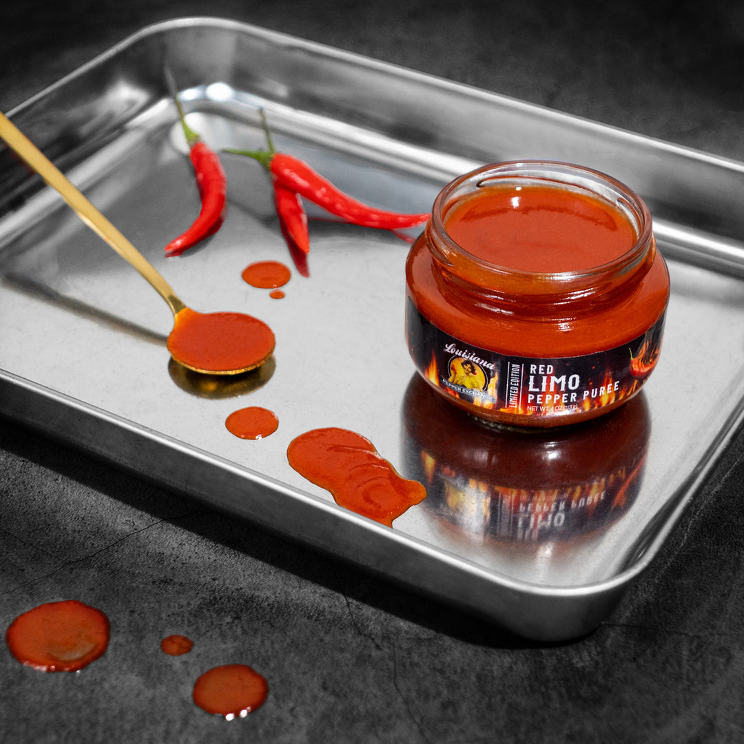Red Limo Pepper Puree from Louisiana Pepper Exchange X Boudreaux's Bac