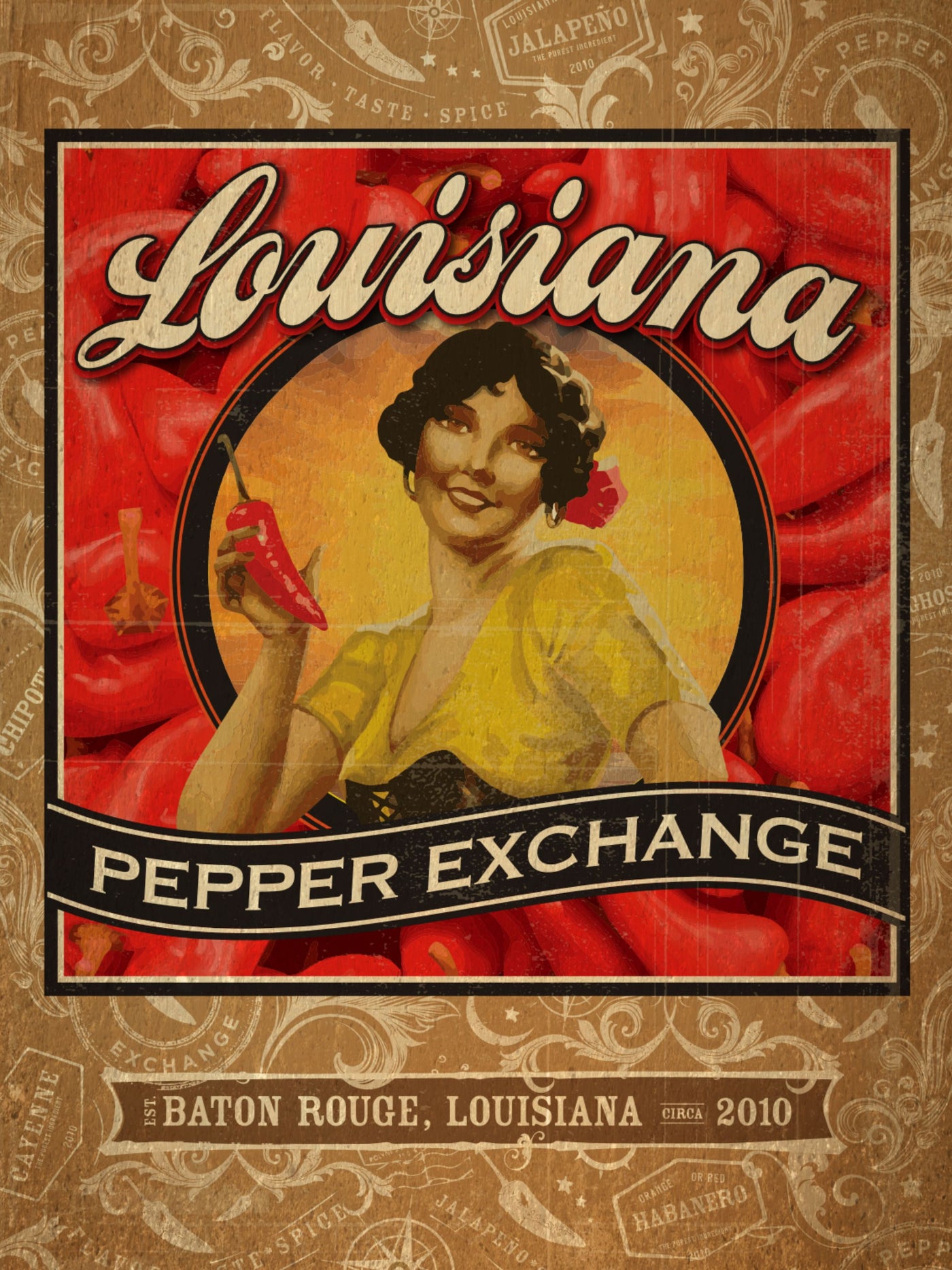 Limited Edition Poster from Louisiana Pepper Exchange